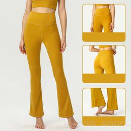 Align Lu Ladys Pantalon de yoga athlétique à jambes larges, extensible, coupe ample, surdimensionné, sport évasé, fitness, ajustement ample, exercice, élasticité, taille haute