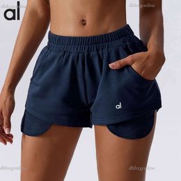 Align Lulemom Yoga Al Shorts Womens Summer Sports Casual Sports Fitnessluemon Pantalable Breathable Beach Dance