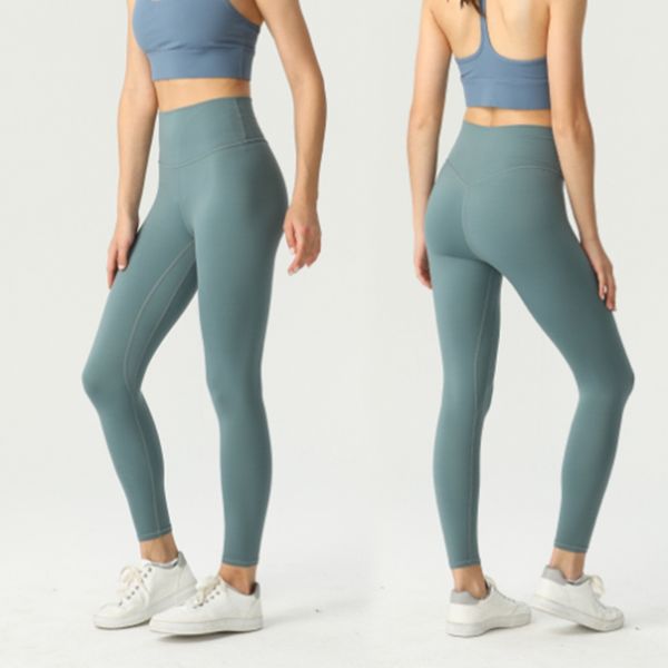 Alinear Leggings de yoga Venta caliente Pantalones de yoga Sports de gimnasia Leggings corriendo Fitness cómodo Pantalones de yoga elásticos de la cintura alta