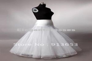 ALine Witte Bruiloft Petticoat Bruids Slip Onderrok Crinoline Bruidsaccessoires voor dames lang2132463