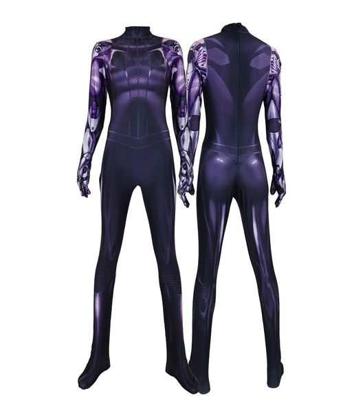 Alita Battle Angel Zentai Suit Alita Cosplay Costume Femme Femme Girls Superhero Halloween BodySuit Adults Kids Jumps Support