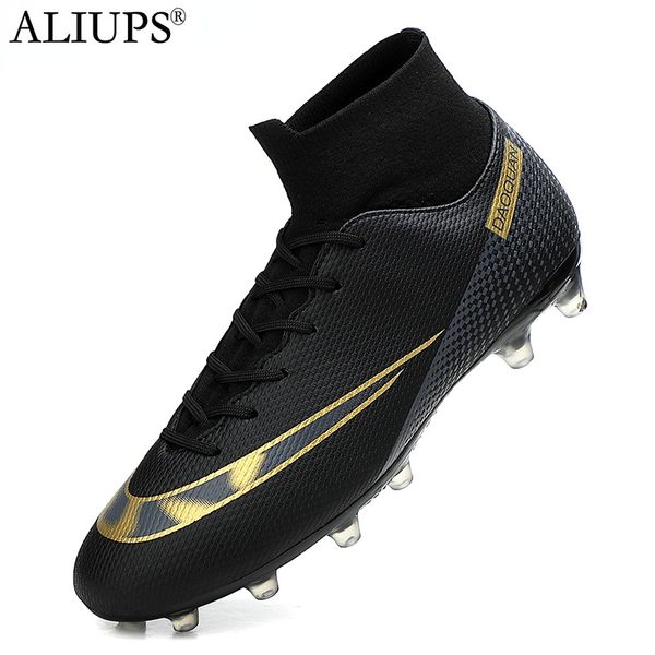 ALIUPS haute cheville hommes chaussures de Football enfants chaussures de Football en plein air AG TF crampons ultralégers baskets grande taille 35 47 220811