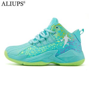 ALIUPS taille 31-40 enfants garçons marque chaussures de basket-ball enfants baskets sport antidérapant enfant panier formateur chaussures de tennis