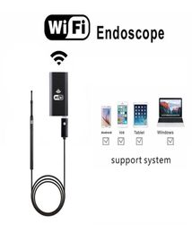 ALK 1pc 55mm WiFi caméra endoscopique auriculaire sans fil Mini caméra d'inspection étanche caméra de portée auriculaire USB avec 6 LED pour Endoscope i2913279