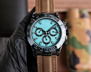 Volledig zwart staal Ditona, horloge van hoge kwaliteit, luxe herenhorloge, designerhorloge, ultradun mechanisch uurwerk, timingfunctie, 904L fijn staal, maat 40 mm