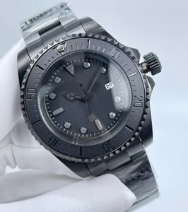 Geheel zwart luxe herenhorloge van topkwaliteit SEA-DWELLER keramische bezel 44 mm roestvrij staal 116660BKSO automatische zwarte Cameron Diver-polshorloges