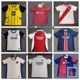 Tous clubs 24 25 Jersey de football de football Dortmund Barcalona Jersey Bayern AC Milian Man City Madrid Jersey Chivas Palestine Leverkusen Jersey de Futebol