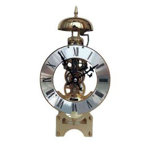 Horloge de bureau en cuivre mécanique en métal doré, horloge de bureau de luxe, salon vintage, horloge de chevet, horloge de bureau, décoration de la maison 211111