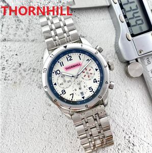 All Dials Work Brand Mens Watches 42 mm Three Eyes Full Full Functional Wall Wall Wall Wall Wristwath