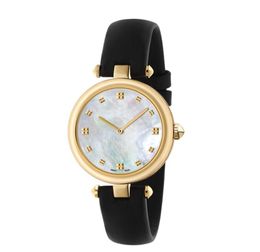 Tous les cadrans fonctionnent G Lettre Designer Classique Rétro Hommes Montres 32 27mm Boîtier en acier inoxydable 316L En cuir véritable Étanche Lumineux Montres-bracelets à quartz Montre de luxe