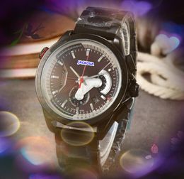 Tous les cadrans travaillant Top Model Automatic Date Men Regarde les hommes de mode de luxe Men de luxe Band en acier inoxydable Corloge de quartz célèbre Logo Watch Gifts