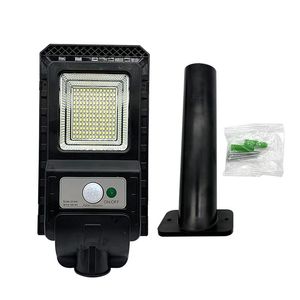 Alles in één LED Solar Street Lamp PIR Menselijk Body Induction Community 156 LED's Wandlamp Park Road Lights