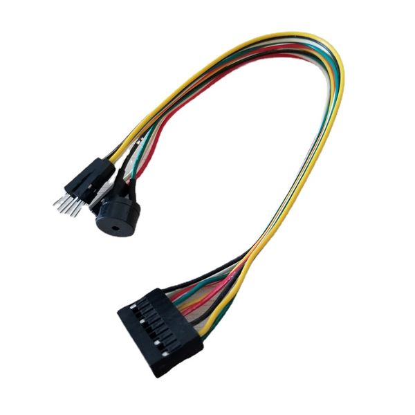 Haut-parleur hôte bricolage PC tout-en-un/interrupteur d'alimentation de réinitialisation/câble plat de ligne de cavalier LED HDD remplacer le connecteur Q pour la carte mère ASUS