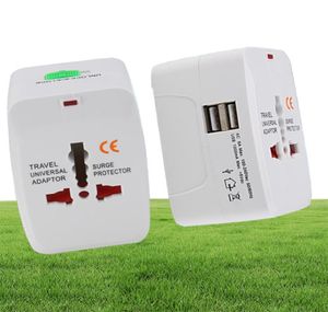 All in One Universal International Plug Adaptateur 2 USB Port World Travel AC Adaptateur Power Charger avec AU US UK UK EU Converter Plug G8754957