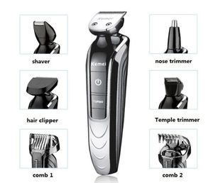 All in One washable Electric man grooming kit hair clipper trimmer beard shaver razor mustache styling nose hair cutting haircut machine