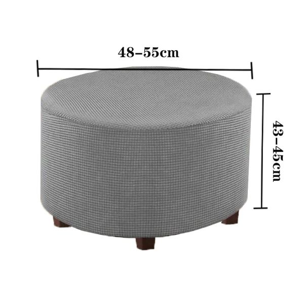 Couvercle de chaise ronde élastique tout compris Spandex 360 degrés Protecteur de salon Sofa Round ottoman Case Protector