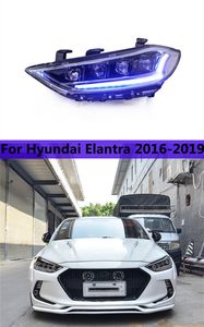 Tous les phares LED pour lampe avant Elantra 16-19 Hyundai DRL clignotant LED lumières diurnes lentille de projecteur