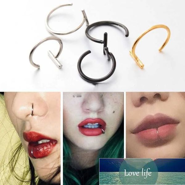 Faux Piercing pour les lèvres et le nez, accessoires de corps pour femmes et hommes Sexy, 1 pièce, assorti à tout