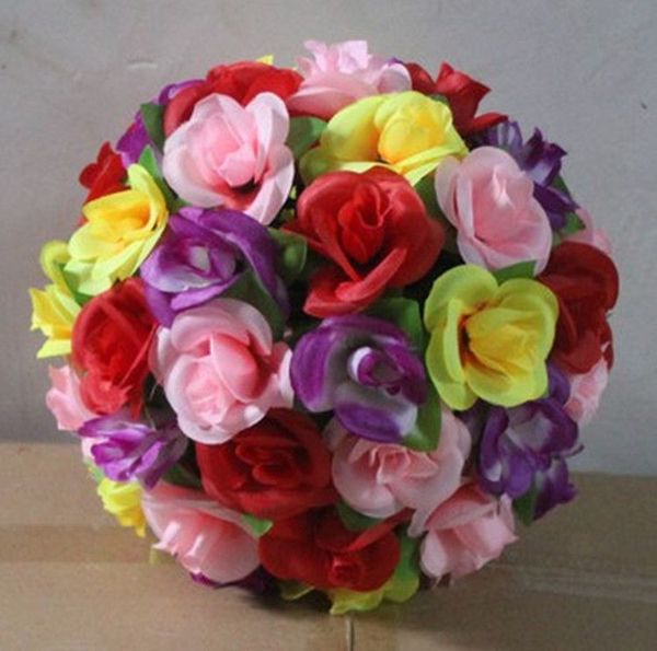 Rose artificielle en soie, 25 CM/10 pouces, boule à embrasser, lanterne de grande taille, pour ornements de noël, décoration de fête et de mariage, assortie à tout