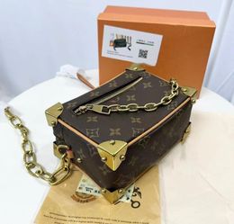 All-match chain kleine vierkante tas een schouder schuine straddle mode softbox tas Amerikaans design