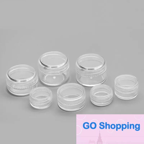 Pots de grammes assortis pour échantillons cosmétiques, récipient vide, plastique de 5ML, pot rond, couvercle à vis, petite bouteille de 5G, pour maquillage, fard à paupières, ongles, poudre, peinture, bijoux