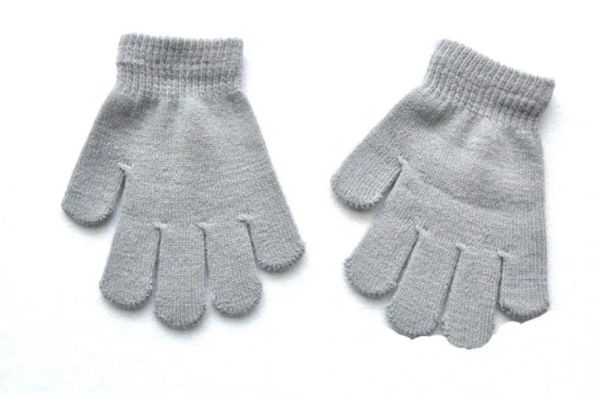 Guantes para niños que combinan con todo, guantes tejidos con dedos completos, manopla cálida, favor de invierno para niños y niñas pequeños