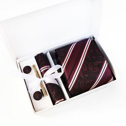 All-Match herensplek Spot Gift Box 6-delige Set Team Ntrans Business Formal Wear Wedding Tie Factory Groothandel