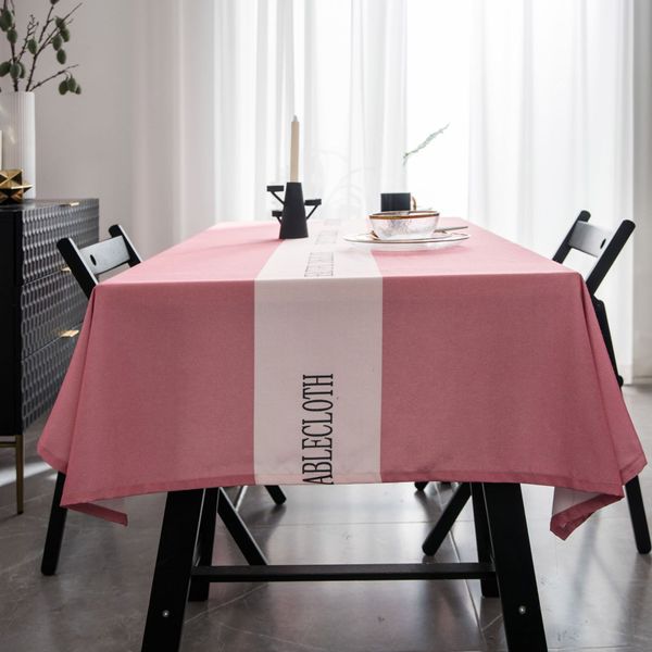 All-Match Nordic Ins Rectangular Desk Mesa Redonda de mesa Mantorea impermeabilizante Tabla de té de té Cubierta de gabinete de televisión gris