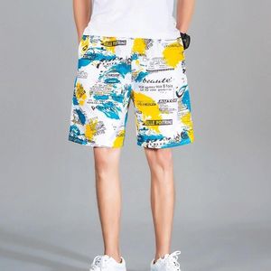 Tout-match populaire de style lâche et shorts pour hommes pantalons de plage d'été capris grandes troncs de baignade rapide décontractés moyennes décontractés