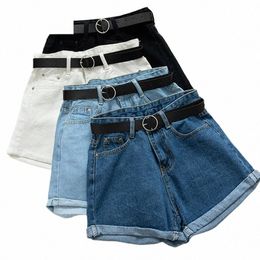 All Match Ses Casual Women Denim Shorts Crim High Cintura Slim Summer Jeans Shorts Feminino Chic Hot Ladies Bottom R2JO #