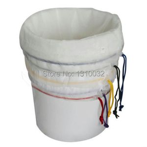 All Mesh Bubble Bags 5 Gallon 5pcs Kit Herbal Ice Extractor Hash Essence Shampo Flter Herbal Extraction Grow Bag 220211