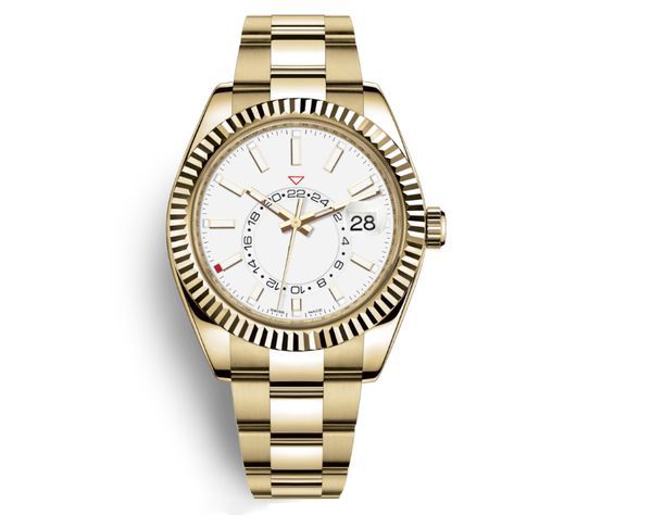 Tout nouveau Sky 2020 haut de gamme hommes montres mécaniques automatiques bracelet de montre en acier inoxydable de luxe saphir Mirro montre masculine