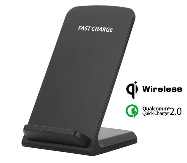 Tous les smartphones compatibles Q-2 bobines 15W Chargeurs rapides Chargers rapides rapides de charge de charge sans fil pour l'iPhone X 8 8plus pour Samsung Note 8 S8 S7 avec boîte de vente au détail