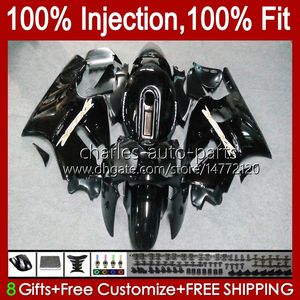 Corps OEM d'injection pour KAWASAKI NINJA ZX 1200 CC 12 R ZX1200C ZX12R 00 01 Carrosserie 2No.47 ZX 1200 12R 1200CC ZX-12R 2000 2001 ZX1200 C 00-01 100% Fit Carénage noir brillant