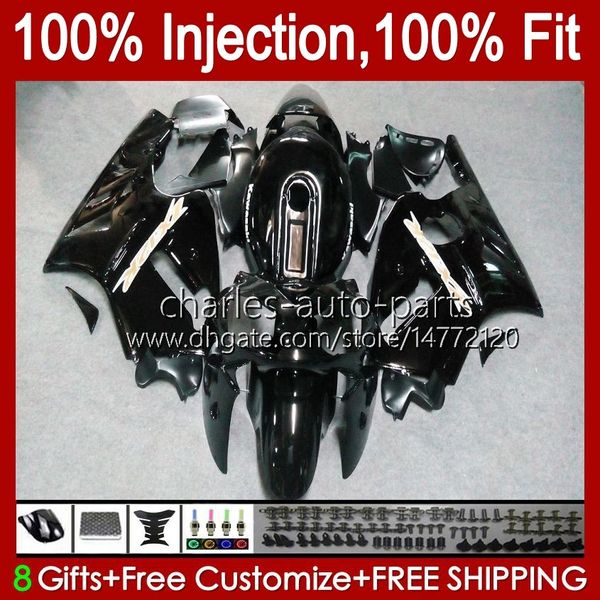 Cuerpo OEM de inyección para KAWASAKI NINJA ZX 1200 CC 12 R ZX1200C ZX12R 00 01 Carrocería 2No.47 ZX 1200 12R 1200CC ZX-12R 2000 2001 ZX1200 C 00-01 100% Ajuste Carenado negro brillante