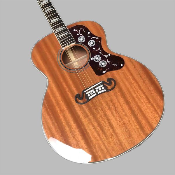 Guitare acoustique de référence en bois massif d'acajou série J200