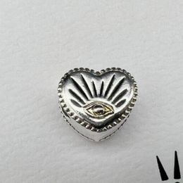 Alles zien Eye and Heart Charm 925 Sterling Silver Pendant Geschikt voor Charm Beads Bracelet Sieraden 799179C00 Fashion Gift Charm