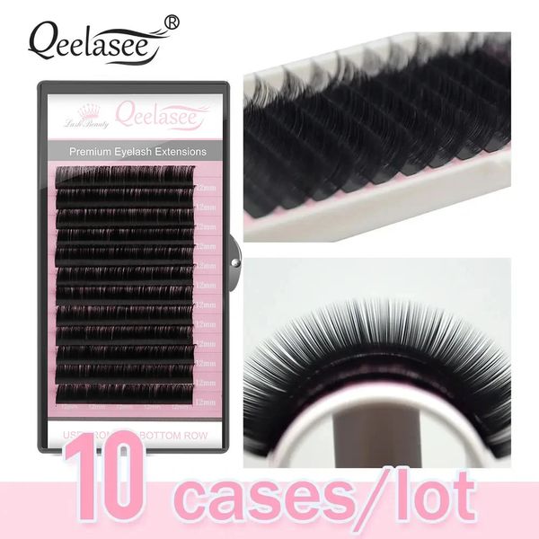 Tous taille 10 plateaux en gros volume lashes extension 3d vison faux cils individuels de la marque de beauté de cils de la marque 240415