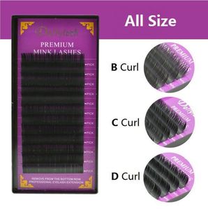 All Size BCD Curl Individuele Mink False Wimper Extension Soft Black Fake Eye Lash 9-14mm Makeup Tool