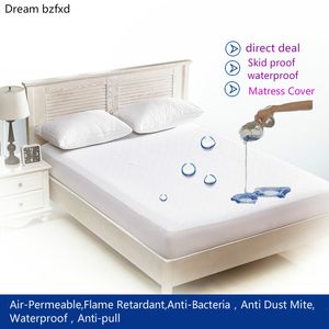 All Size Smooth Mattress Pad Cover voor Matras 100% Waterdichte laken Anti Mieten Bed Cover voor Topper