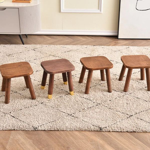 Tous les petits tabourets en bois massif portables pour enfants basses basses banc de banc en bois tabouret de salon chaise de planche cool