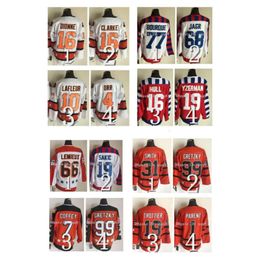 All Star Vintage Hockey Jersey Campbell Steve Yzerman Mark Messier Wayne Gretzky Paul Coffey Bobby Orr Mike Y Lemieux GUY LAFLEUR Patrick zeldzaam