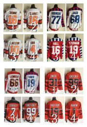 All Star Vintage hockeyshirt Campbell Steve Yzerman Mark Messier Wayne Gretzky Paul Coffey Bobby Orr Mike Bossy Lemieux GUY LAFLEUR Patric