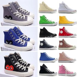 All Stars Shoe CDG Canvas Speel Love With Eyes Hearts 1970 1970s Big Eyes Beige Black Classic Casual Skateboard Sneakers 35-44 Designer Z11