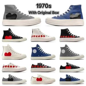 All Stars Sneaker 1970 Designer Casual Shoes Men Femmes Canvas Playing Love With Eyes Hearts 1970 Big Eyes Beige Black Black Classic Skateboard