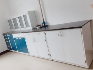 Table de laboratoire latérale de banc de mur de 6 m de long de station de travail de laboratoire de structure en acier 249L
