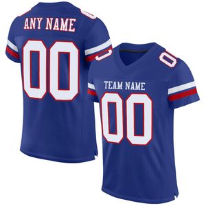 Todo cosido personalizado Royal White-Red Mesh Auténtica camiseta de fútbol Deebo Samuel Bosa Jimmy Garoppolo Kyle Juszczyk Brandon Aiyuk Warner Purdy Rice