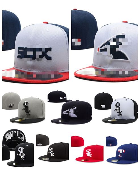 Todo el equipo Sombreros de diseñador Sombrero ajustado Snapbacks Baloncesto Ajustable Sólido Negro Blanco Gorras para el sol Deportes al aire libre Bordado Gorros cerrados Sombrero de cuero Orden de mezcla