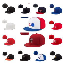 Alle teamlogo gemonteerde hoeden snapbacks balontwerper fit honkbal hoed borduurwerk verstelbare caps outdoor sport hiphop gesloten visser man beanies cap maat 7-8 mix order