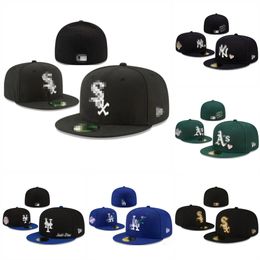 Todo el equipo Más Casquette Sombreros de béisbol Sombrero equipado Deportes al aire libre clásicos hombres Venta de gorros Gorra orden de mezcla Tamaño 7-8